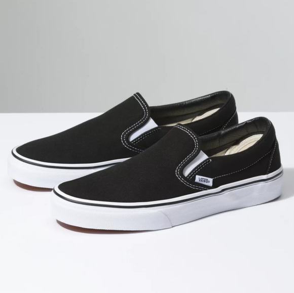 Vans Shoes - Black Slip-On Vans